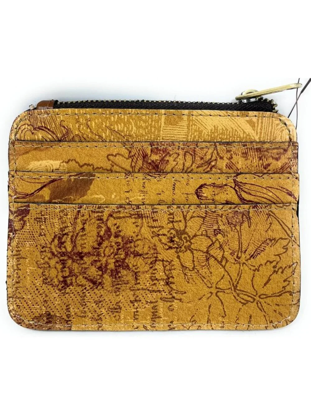 Stylish Leather ID Card Case Wallet | Italian Sketchbook Design, Compact & Chic